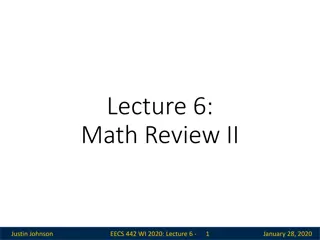 Math Fundamentals: Matrices and Vectors in EECS 442