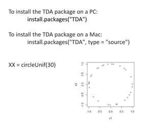 Topological Data Analysis (TDA) with Persistence Diagrams