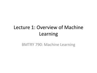 Introduction to Machine Learning in BMTRY790 Course