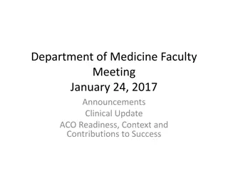 Department of Medicine Faculty Updates and Announcements