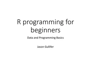 Introduction to R Programming for Beginners: Data and Programming Basics