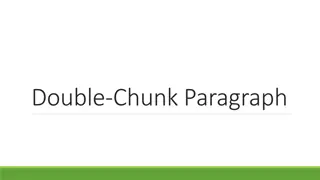 Mastering the Double-Chunk Paragraph Structure