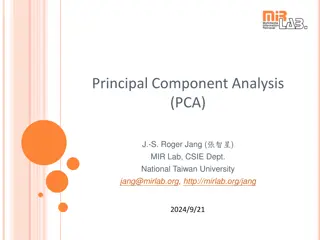 Principal Component Analysis (PCA) in Data Analysis