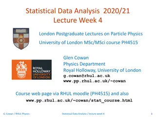 Hypotheses and Tests in Statistical Data Analysis