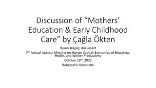 Importance of Mothers in Early Childhood Education