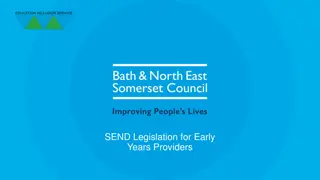 SEND Legislation for Early Years Providers