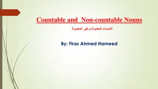 Understanding Countable and Uncountable Nouns