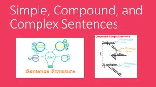 Sentence Structures: Simple, Compound, and Complex