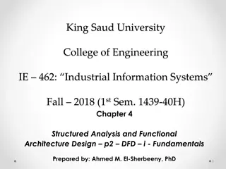 Functional Architecture Design and Data Flow Diagrams in Industrial Information Systems