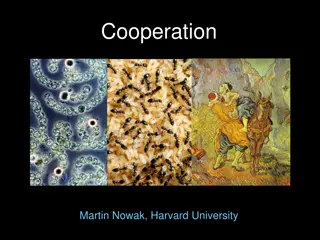 Evolutionary Dynamics of Cooperation by Martin Nowak at Harvard University