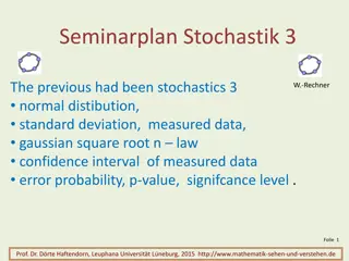 Stochastics: Measured Data Analysis and Regression Techniques