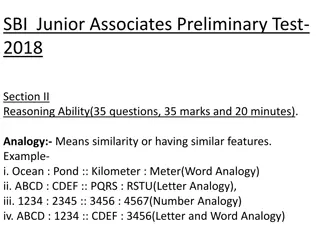 Reasoning Ability Test - Analogy, Classification, Coding-Decoding Examples