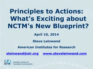 Exciting Insights from NCTM's New Blueprint