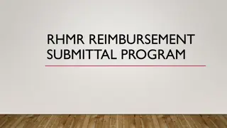 RHMR Reimbursement Submittal Program Overview