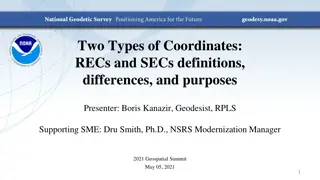 REC and SEC Coordinates in Geodesy