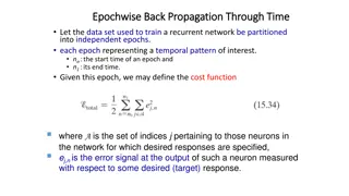 Epochwise Back Propagation Through Time for Recurrent Networks