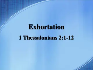 Understanding the Purpose and Power of Exhortation in Biblical Teachings