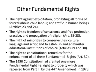 Fundamental Rights and Directive Principles of State Policy in Indian Constitution