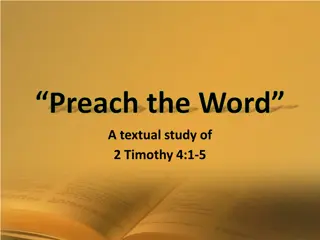 A Textual Study of 2 Timothy 4:1-5