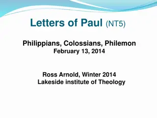 Insights into the Book of Philippians by Apostle Paul