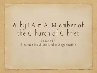 Scriptural Organization of the Church of Christ