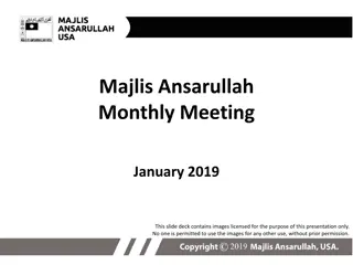 Majlis Ansarullah January 2019 Meeting Highlights