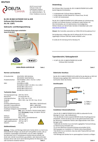 Outdoor Flex EnOcean-DALI Controller BL-201-31-868