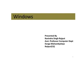 GUI in Windows Operating System