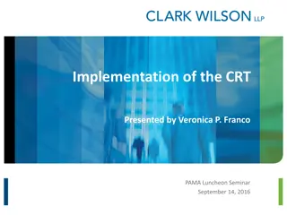 The Civil Resolution Tribunal (CRT)