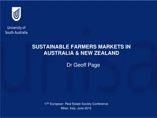 Sustainable Farmers Markets in Australia & New Zealand - Insights from Dr. Geoff Page