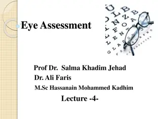 Comprehensive Eye Assessment Lecture by Prof. Salma Khadim Jehad