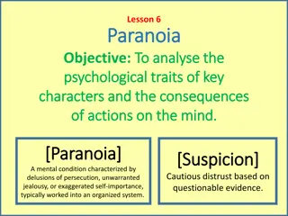 Analyzing Paranoia and Its Psychological Effects in Macbeth