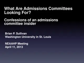 Insider Insights: What Leading Admissions Committees Seek in Candidates