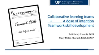 Techniques for Successful Team Skill Development in Pharmacy Education