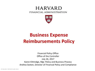 Harvard University Business Expense Reimbursements Policy Overview