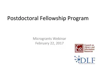 CLIR/DLF Microgrants for Postdoctoral Fellows