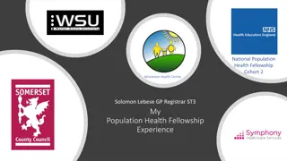 Population Health Fellowship Journey and Goals