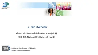 Understanding xTrain in eRA Commons for NIH Grant Administration