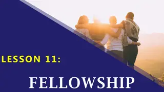 Fellowship in Acts 2:41-42