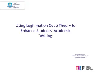 Enhancing Academic Writing with Legitimation Code Theory