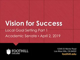 Vision for Success Local Goal Setting Part 1 - Academic Senate April 2, 2019