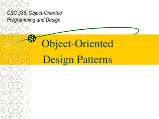 Overview of Object-Oriented Design Patterns in Software Development