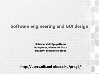 Guide to Behavioral Design Patterns in Software Engineering and GUI Design