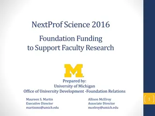 Foundation Funding for Faculty Research