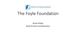 The Foyle Foundation Grants and Programs Overview