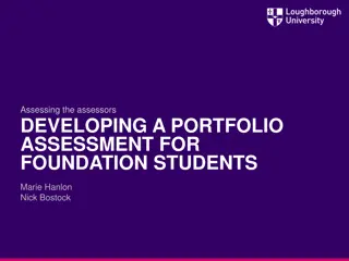 Enhancing Student Performance Through Portfolio Assessment in Foundation Programs