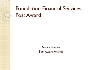 Guide to Post Award Management in Financial Services