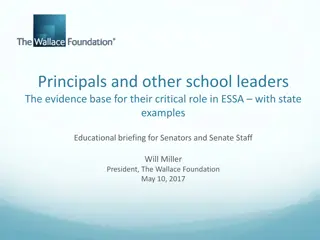 The Critical Role of Principals in Education: Evidence and State Examples