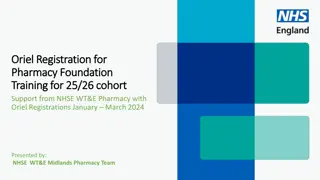 NHSE.WT&E Pharmacy Support Sessions for Oriel Registration and Pharmacy Foundation Training