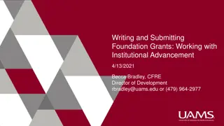 Institutional Advancement and Foundation Grants at UAMS